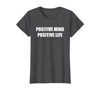 Esprit Positif Vie Positive T-Shirt, Femme, Chiné Foncé, S
