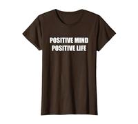 Esprit Positif Vie Positive T-Shirt, Femme, Marron, S