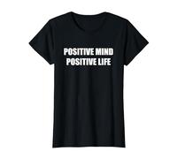 Esprit Positif Vie Positive T-Shirt, Femme, Noir, M