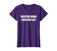 Esprit Positif Vie Positive T-Shirt, Femme, Violet, XS