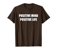 Esprit Positif Vie Positive T-Shirt, Homme, Marron, L