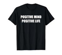 Esprit Positif Vie Positive T-Shirt, Homme, Noir, L