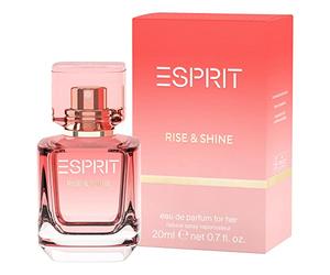 ESPRIT Rise & Shine Eau de parfum pour femme 20 ml I avec mandarine, fraise, pivoine et musc I Eau de parfum tropicale pour tous les âges I Parfum pour femme I Parfum fruité & citrique pour femme