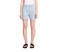 ESPRIT Short en Jean avec Taille Haute et Ourlets rabattables, Bleu Clair Lavande (445), 34W