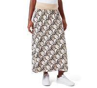 ESPRIT Skirt Jersey Long Under The Belly Allover Print Jupe, Gunmetal-15, 40 Femme