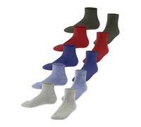 ESPRIT Solid Mix Multipack K Sn coton unies 5 paires, Chaussettes basses Mixte Enfant, Multicolore Blue Grey Red Green Mix 0020, 31-34