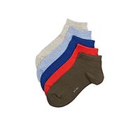ESPRIT Solid Mix Multipack K Sn coton unies lot de 5 paires, Chaussettes basses Mixte enfant, Multicolore Blue Grey Red Mix 0020, 35-38