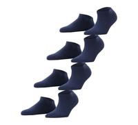 ESPRIT Solid W Sn coton unies multipack, Chaussettes basses Femme, Bleu Marine 6120, 36-41