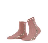Esprit Structured Leaves W SSO coton lyocell motif fantaisie 1 paire, Chaussettes Femme, Rose (Wild Rose 8803), 35-38