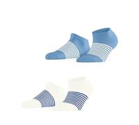 ESPRIT Summer Stripe 2-Pack W Sn coton fantaisie 2 paires, Chaussettes basses Femme, Multicolore Sortiment 0020, 35-38