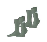 ESPRIT Unisex Logo Multipack M So coton fantaisie 2 paires, Chaussettes Homme, Vert Frosty Grey 7180, 39-42