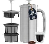ESPRO® French Press P7, Acier Inoxydable brossé, Acier Inoxydable, 1 l