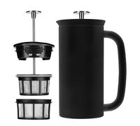 Espro P7 French Press Cafetière à piston isotherme à double paroi en acier inoxydable avec micro-filtre - Garde les boissons chaudes plus longtemps, parfait pour la maison (noir mat, 45 oz)