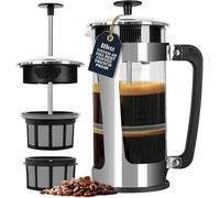 ESPRO Presse à café P5-530 ml, carafe en verre et cage en acier inoxydable