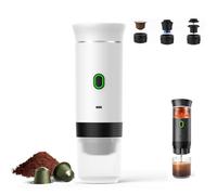 Esprova Portable Espresso Machine,20 Bar Mini Electric Espresso Machines Coffee Maker,3-in-1 Self-Heating & Cold Brew Espresso Maker,Compatible with Ground Coffee & Capsule,for Travel Office (White)