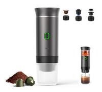 Esprova Portable Espresso Machine,20 Bar Mini Electric Espresso Machines Coffee Maker,3-in-1 Self-Heating & Cold Brew Espresso Maker,Compatible with Ground Coffee & Capsule,for Travel Office (Gray)