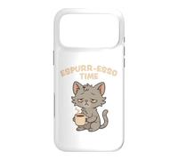 Espurr-Esso Time Coffee Cat fatigué des Chats drôles Design Coque pour iPhone 17 Pro Max