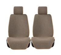 ESPYN Ensemble Housses Siège Housse De Protection Siège Voiture, Tapis Coussin Avant Et Arrière, pour Intérieur, Camion, SUV Van(2 Seats Beige)
