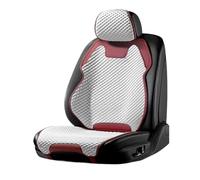 ESPYN Ensemble Housses Siège Housse De Siège Voiture en Soie Glacée D'été, Accessoires D'intérieur Coche(1 Seat white3)