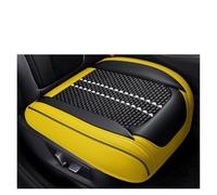 ESPYN Ensemble Housses Siège Housse Protection Siège Voiture en Cuir PU Coussin Antidérapant Conducteur Taille Universelle, Tapis Intérieur Décoration(A-Yellow Black 1)