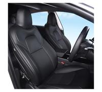 ESPYN Ensemble Housses Siège Housses De Siège Voiture en Cuir, Accessoires D'intérieur, pour Tesla pour Modèle 3 Y 2022 2021 2020(Black,Front Seats_Y)