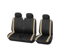 ESPYN Ensemble Housses Siège Housses Siège Grises 1 + 2, Housse Voiture pour Transporteur pour Van Universelles pour + Places, D'intérieur Camion(Beige)