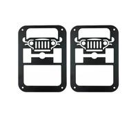 ESPYN Feu Arrière 1 Paire De Couvercles De Feux Stop, Protection De Feu Arrière Pour Jeep, Pour Wrangler JK 2007 - 2017, Capots De Lampe Feux Arrières(F)