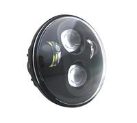 ESPYN Phares Avant Moto Phare Rond 5-3/4" Avec Anneau Halo Blanc/ambre Pour Dyna Pour Sportster Pour XL 1200 883 Phare LED 5,75"