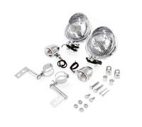 ESPYN Phares Avant Moto Phares Moto Universels Pour Suzuki Feux Croisement Antibrouillard Clignotants Avec Support Montage(Whole Set B)