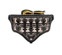 ESPYN Phares Avant Moto Pour FZ-600 Pour FZ600 Pour FZ6 2004-2008 À LED Clignotants Frein Feu Arrière Intégré Lampe Clignotante(Black A)