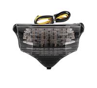 ESPYN Phares Avant Moto Pour FZ-600 Pour FZ600 Pour FZ6 2004-2008 À LED Clignotants Frein Feu Arrière Intégré Lampe Clignotante(Le noir)