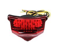 ESPYN Phares Avant Moto Pour FZ-600 Pour FZ600 Pour FZ6 2004-2008 À LED Clignotants Frein Feu Arrière Intégré Lampe Clignotante(Rouge)