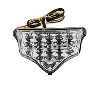ESPYN Phares Avant Moto Pour FZ-600 Pour FZ600 Pour FZ6 2004-2008 À LED Clignotants Frein Feu Arrière Intégré Lampe Clignotante(White A)
