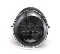 ESPYN Phares Avant Moto Pour V Rod Pour VROD Pour VRSCA Pour VRSC Pour VRSC Pour V-ROD Phare Lampe Phare Moto Led Halo Anneau DRL(Le noir)