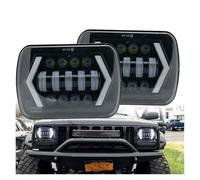 ESPYN Phares Phare De Projecteur LED Étanche 7x6 5x7, Faisceau Hi-Lo DRL Pour Jeep Pour Cherokee XJ, Accessoires De Voiture Phares Avant(2piece)