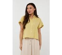 Esqualo Blouse Cropped 3d Embroidery Lemon Pie Taille: 38 | Chemisiers Outlet | Femme