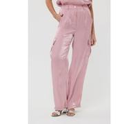 Esqualo Trousers Cargo Silky Touch Pastel Pink Taille: 42 | Pantalons Cargo Outlet | Femme | Rose