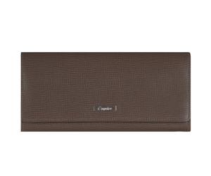 Esquire Boston Porte-monnaie long en cuir pour femme 19 cm brun