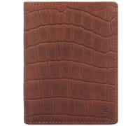 Esquire Croco Porte-monnaie Protection RFID Cuir 10 cm brun