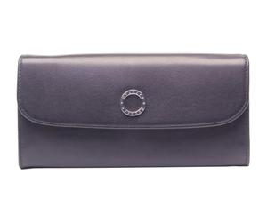 Esquire Cuir Porte-Monnaie Viktoria Ladies Long Wallet Black Noir