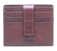Esquire Étui pour carte de crédit marron en cuir pour homme - Oslo Dallas Wallet 213938