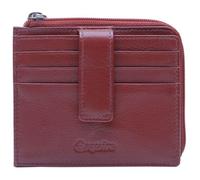 Esquire Étui pour carte de crédit rouge en cuir pour femme et homme - Oslo Nappa Card Holder 213947
