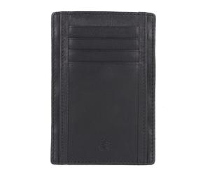 Esquire Harry Portefeuille combiné en cuir 9 cm noir