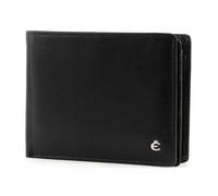 Esquire Porte-monnaie noir en cuir pour homme - Harry RFID Wallet Quer M 40491