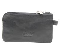 Esquire Logo Key Case with Zip Black
