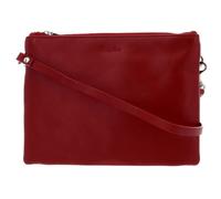 Esquire Pochette rouge pour femme - Silk Small Double Zip Crossbody Bag 78506