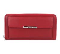 Esquire Porte-monnaie Helena RFID cuir 19 cm rouge