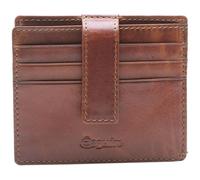 Esquire Porte-monnaie marron en cuir pour femme et homme - Oslo Dallas Coin Case 213944