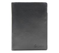 Esquire Porte-monnaie noir pour femme et homme New Silk Wallet High with Flap 262383