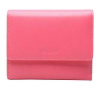 Esquire Porte-monnaie rose en cuir pour femme - Viktoria Flap Wallet Salmon 290021